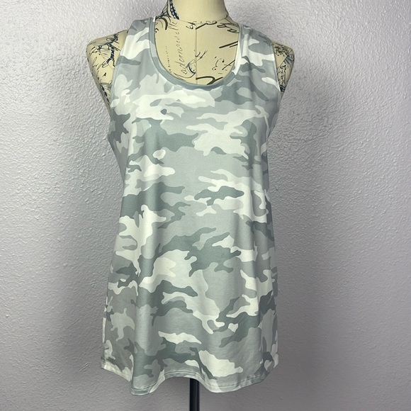 Athletic Works Tops - Army Print Workout Tank